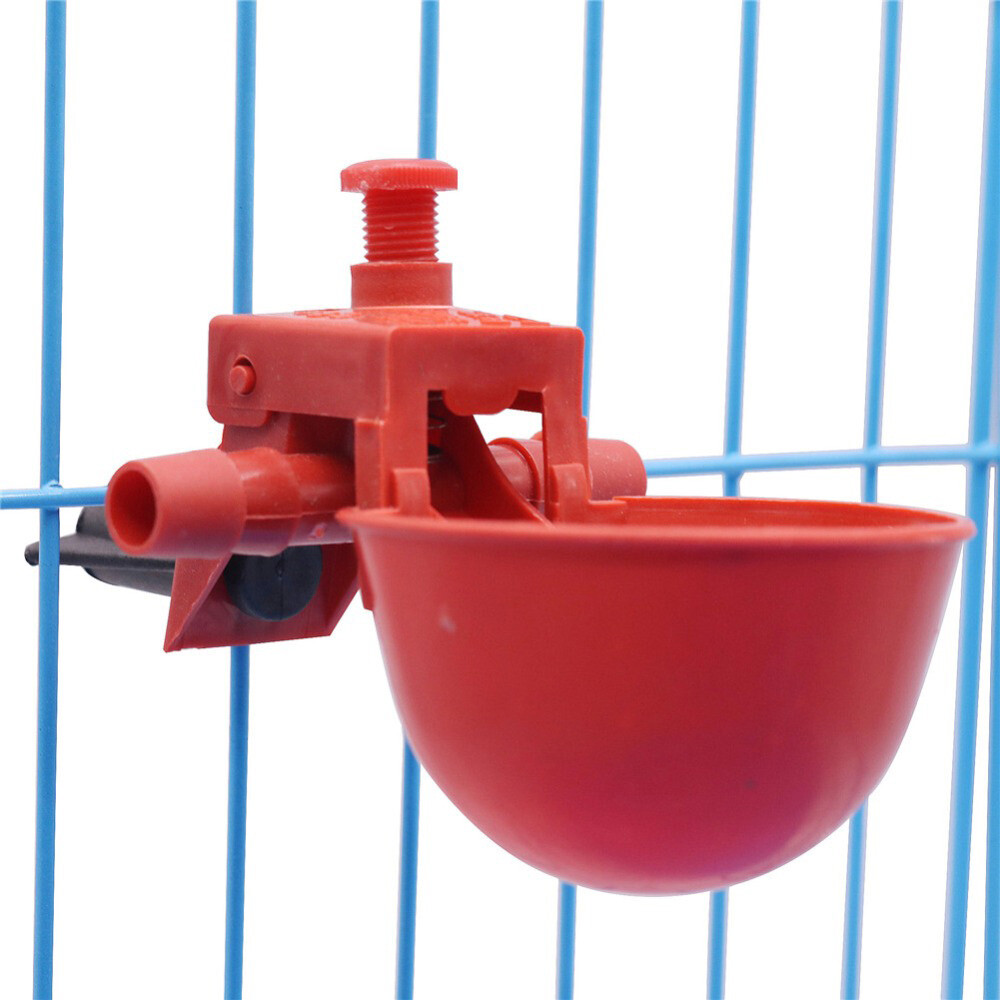 10/20PC Poultry Water Drinking Cups Chicken Hen Plastic Automatic Drinker Quail