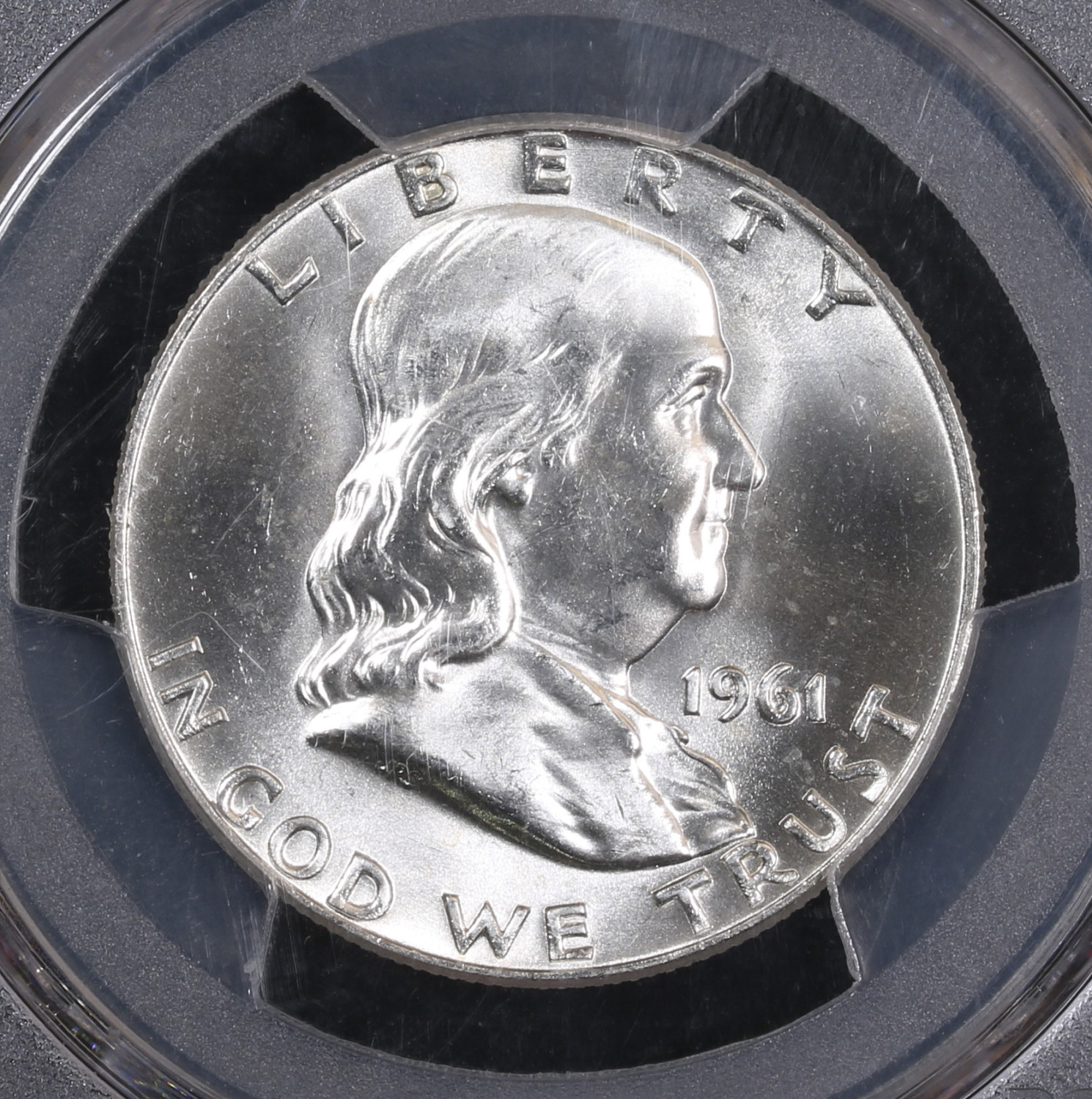 1961 D Half Dollars Franklin PCGS MS-65 FBL