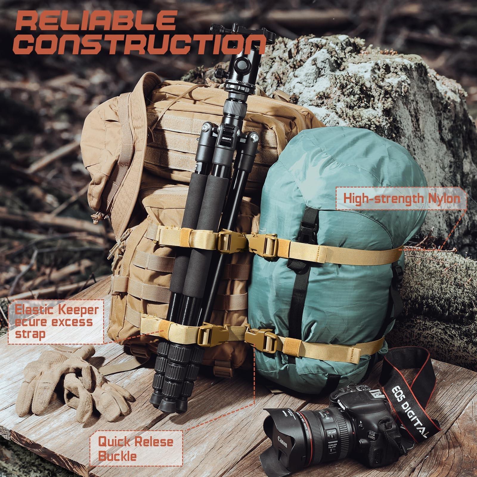 Molle Backpack Straps Tactical Rush Tier System Molle Attachment for Tactical...