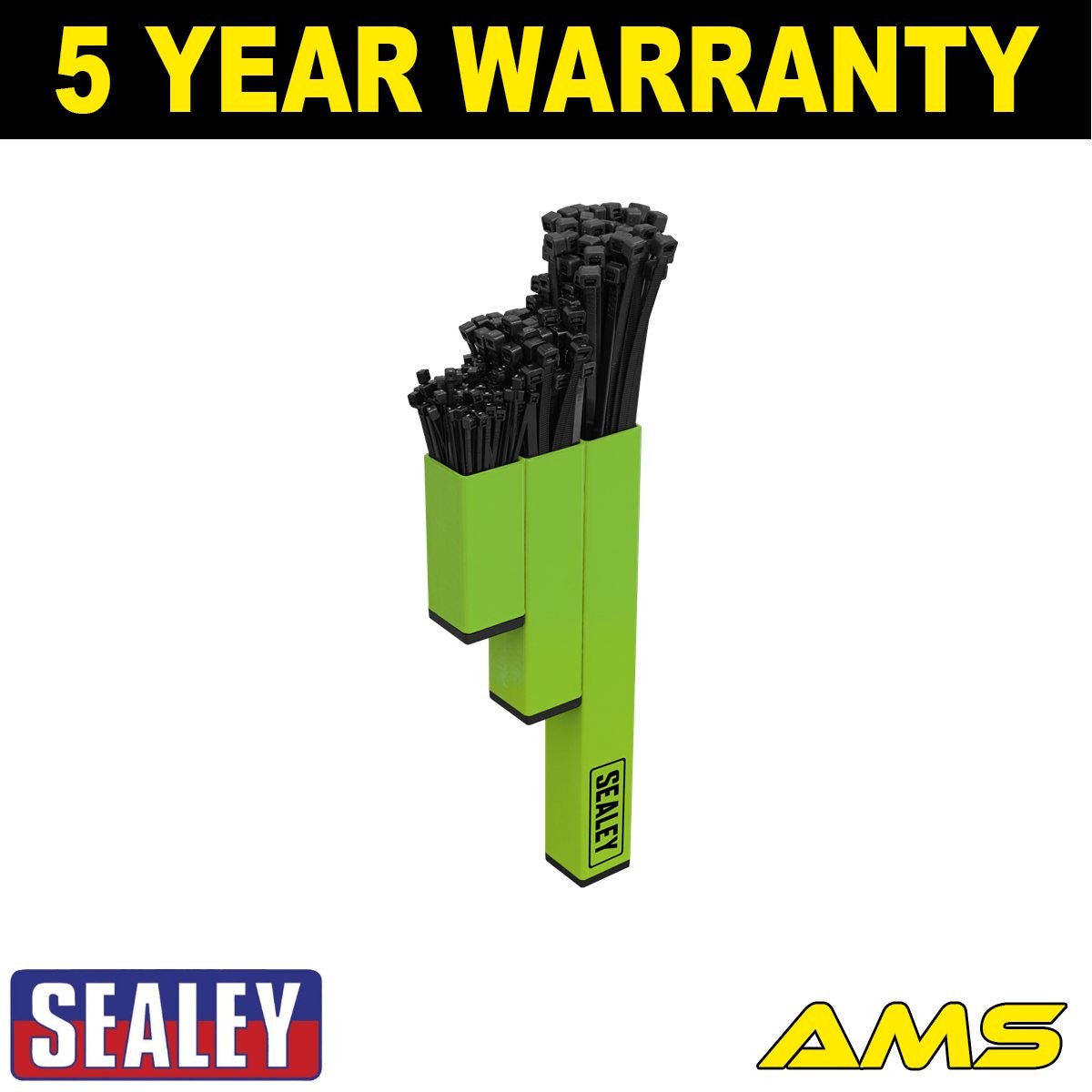 Sealey Magnetic Cable Tie Holder Hi-Vis Green APCTHHV