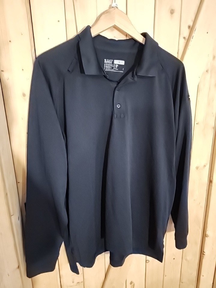 72049 5.11 Tactical Performance Long Sleeve Polo Shirt Mens L  Uniform Police