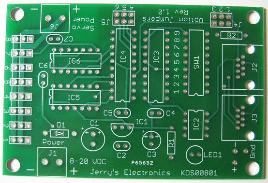 8 Channel DMX Controlled Servo Controller Kit KDS00801