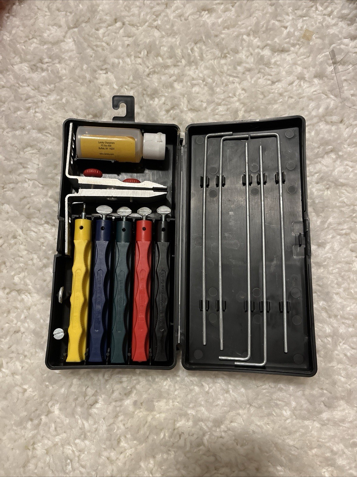 Lansky Knife Sharpening System Kit with Stones & Case