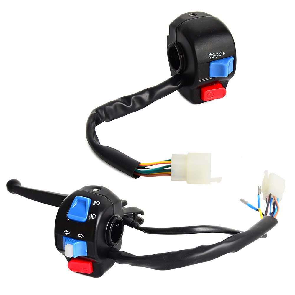 Left+Right Light Switch Control Brake Lever For Chinese Scooter Moped GY6 50 150