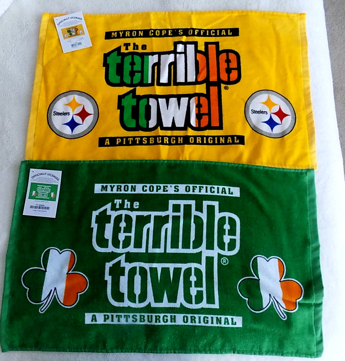 Pittsburgh Steelers Ireland Terrible Towels - Lot of (2)