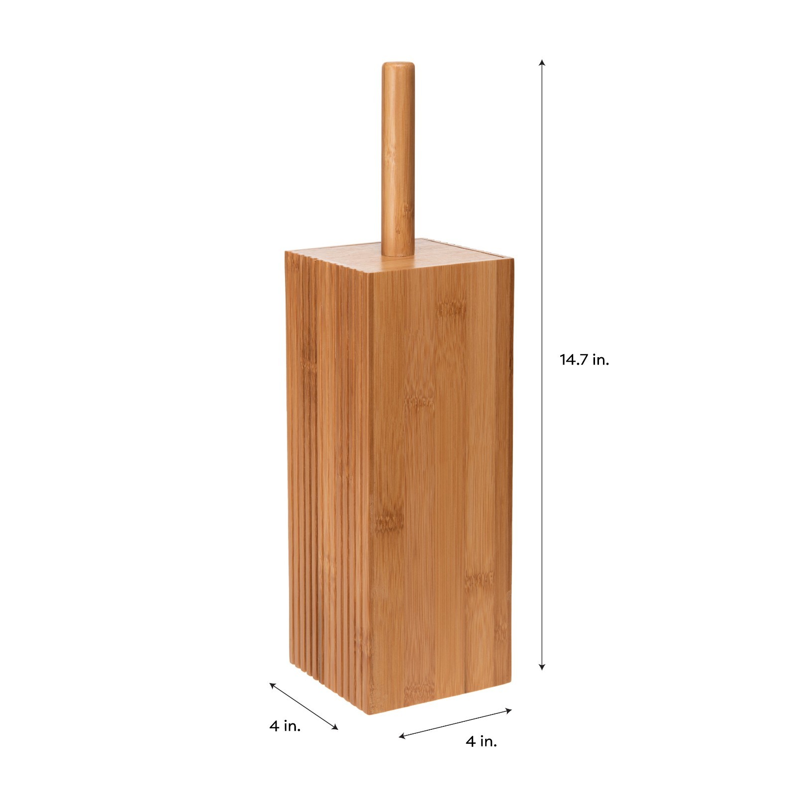 2 Shelf Bamboo Floor Cabinet in White