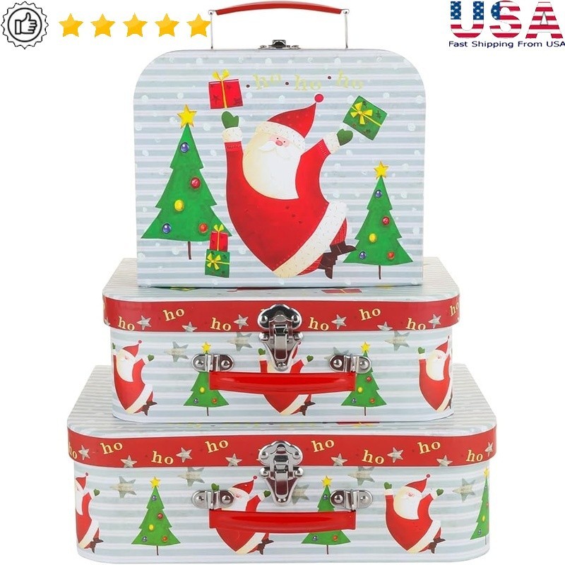 Decorative Cardboard Storage Boxes Stackable Organizers Home & Gift Wrapping New