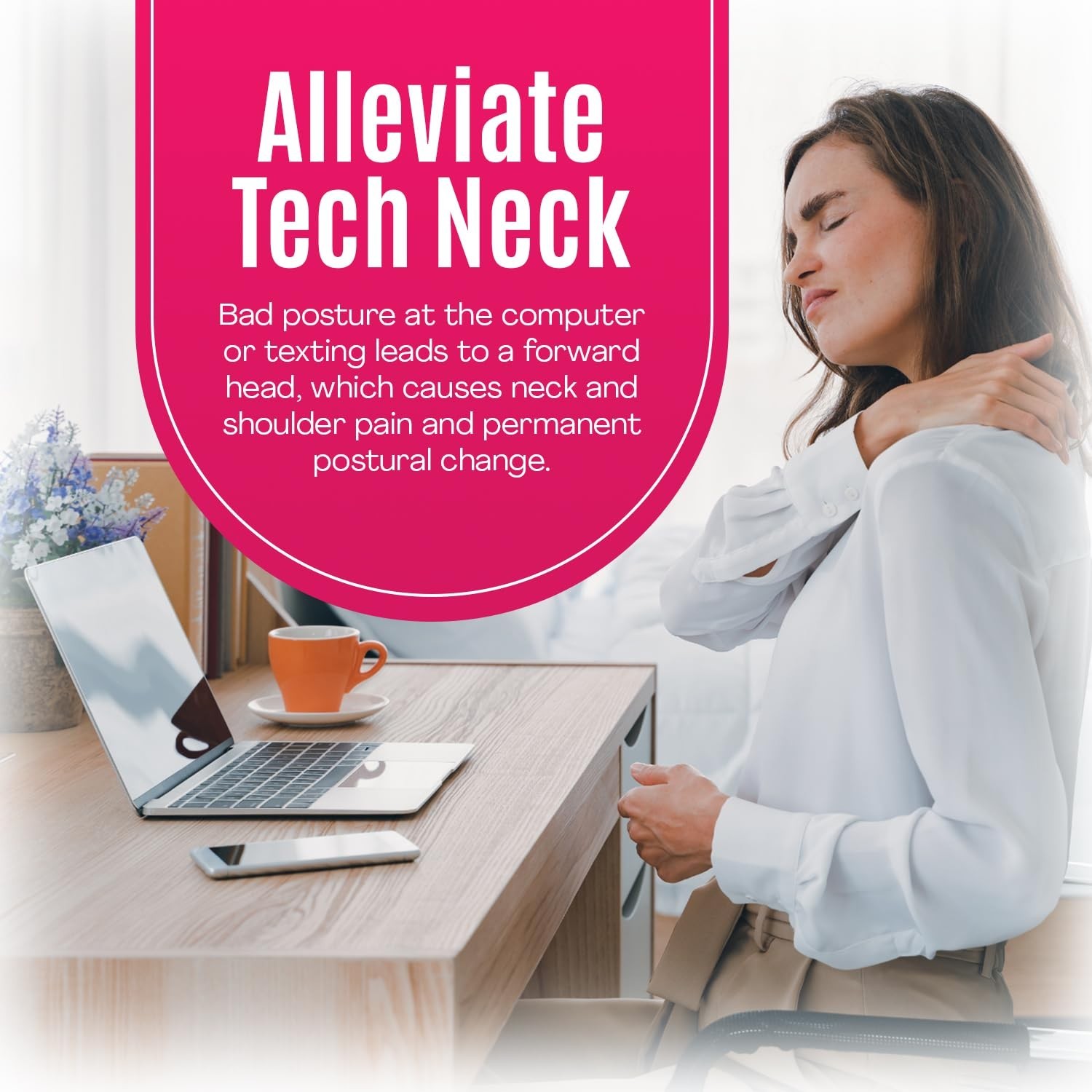 HeadFloater, Neck Stretches To Relieve Tech Neck, traction device designed to...