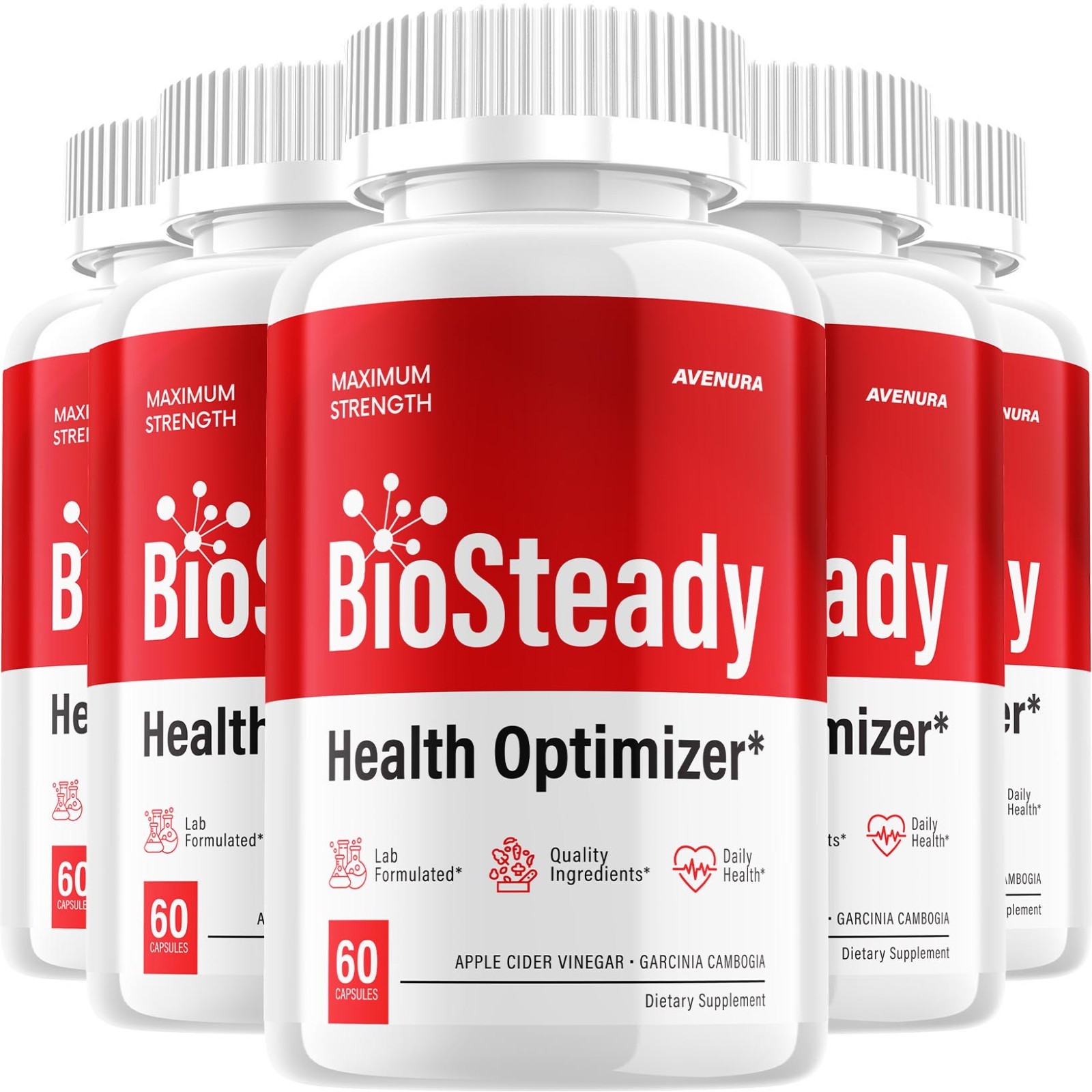 (5 Pack) BioSteady Capsules – Bio Steady Natural Blend Glycogen Support