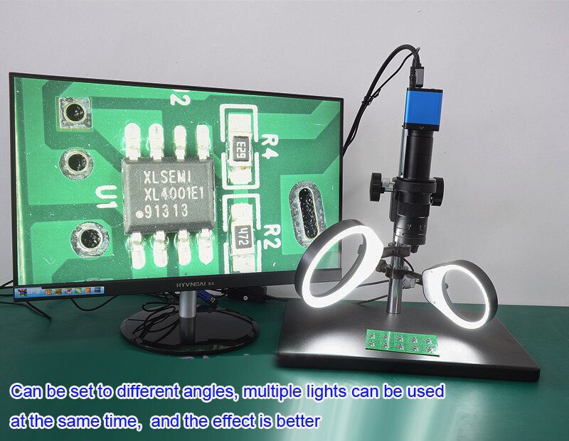 120mm Big Size 48/80 LED Ring industry Microscope Camera Light Illuminator Lamp