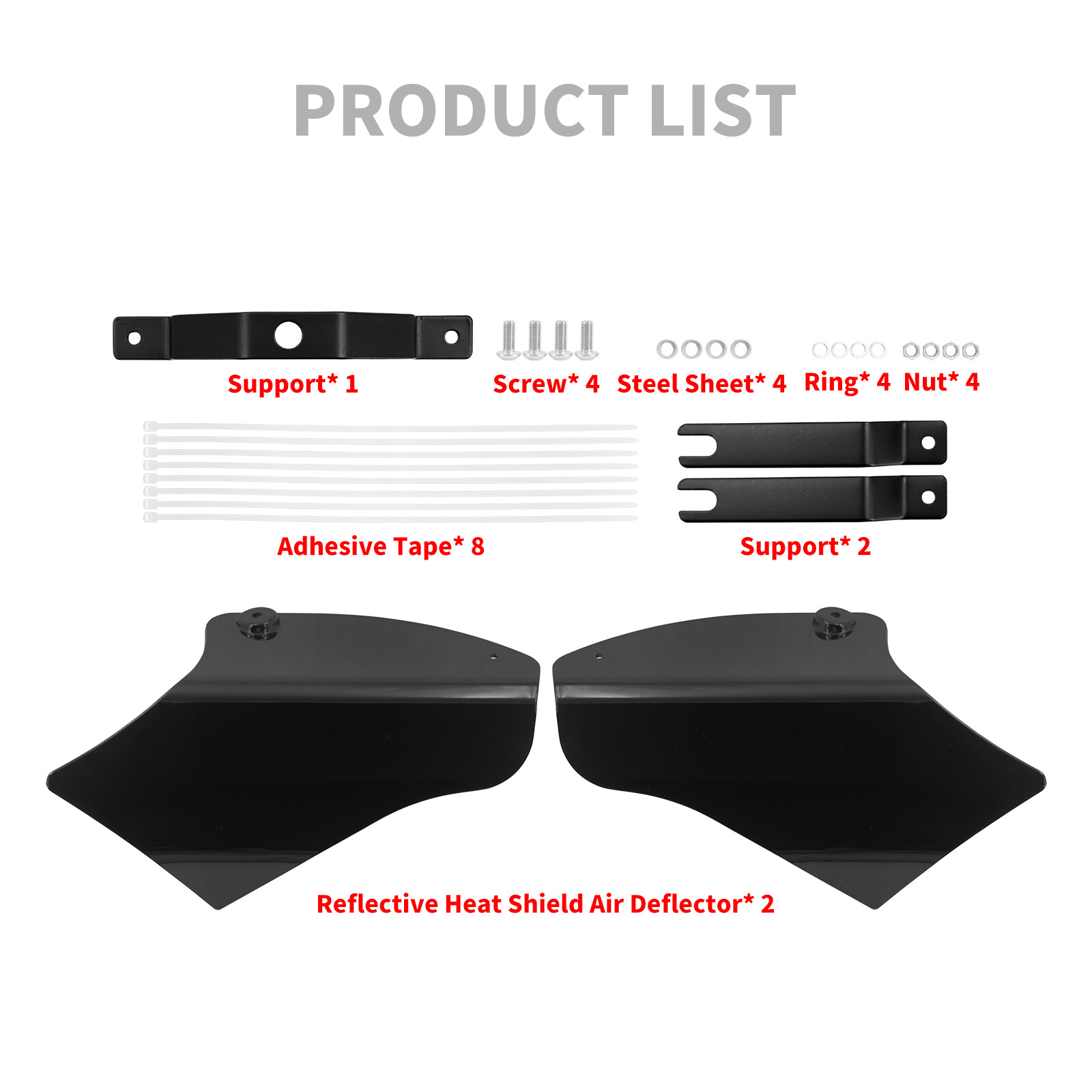 Mid-Frame Air Deflector Heat Shield Fit For Harley Softail 2000 - 2017 Fatboy