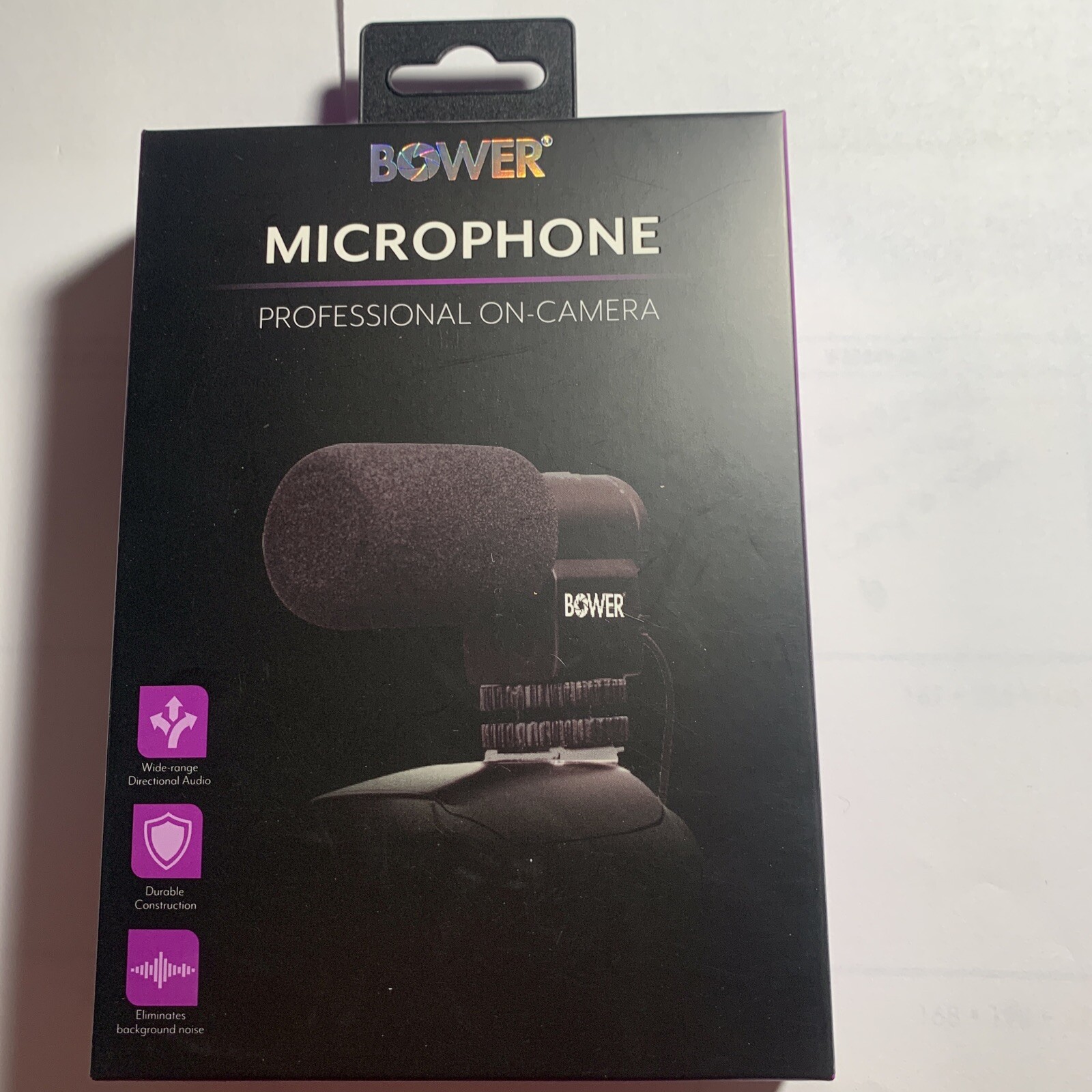 Authentic Bower Professional On-camera Microphone BPH-MIC200 Brand New Sealed
