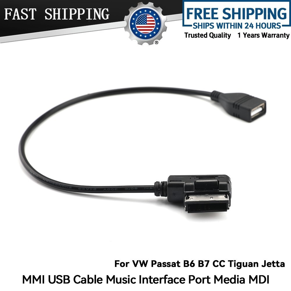 Music Interface AMI MMI AUX USB Cable Cord for Audi A4 A5 A6 A7 A8 Q5 Q7 R8 TT