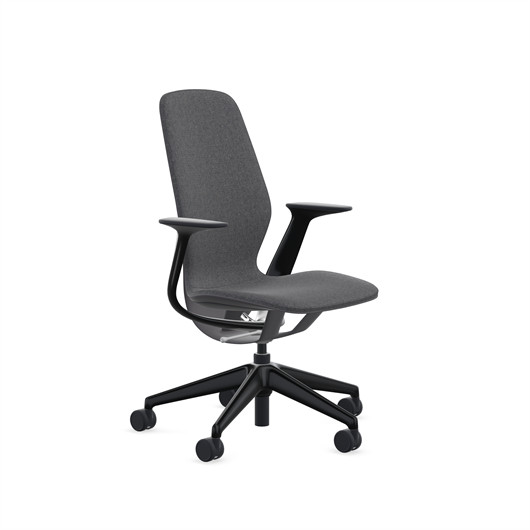 SILQ by Steelcase -Open Box (leap)  Black Fabric INK