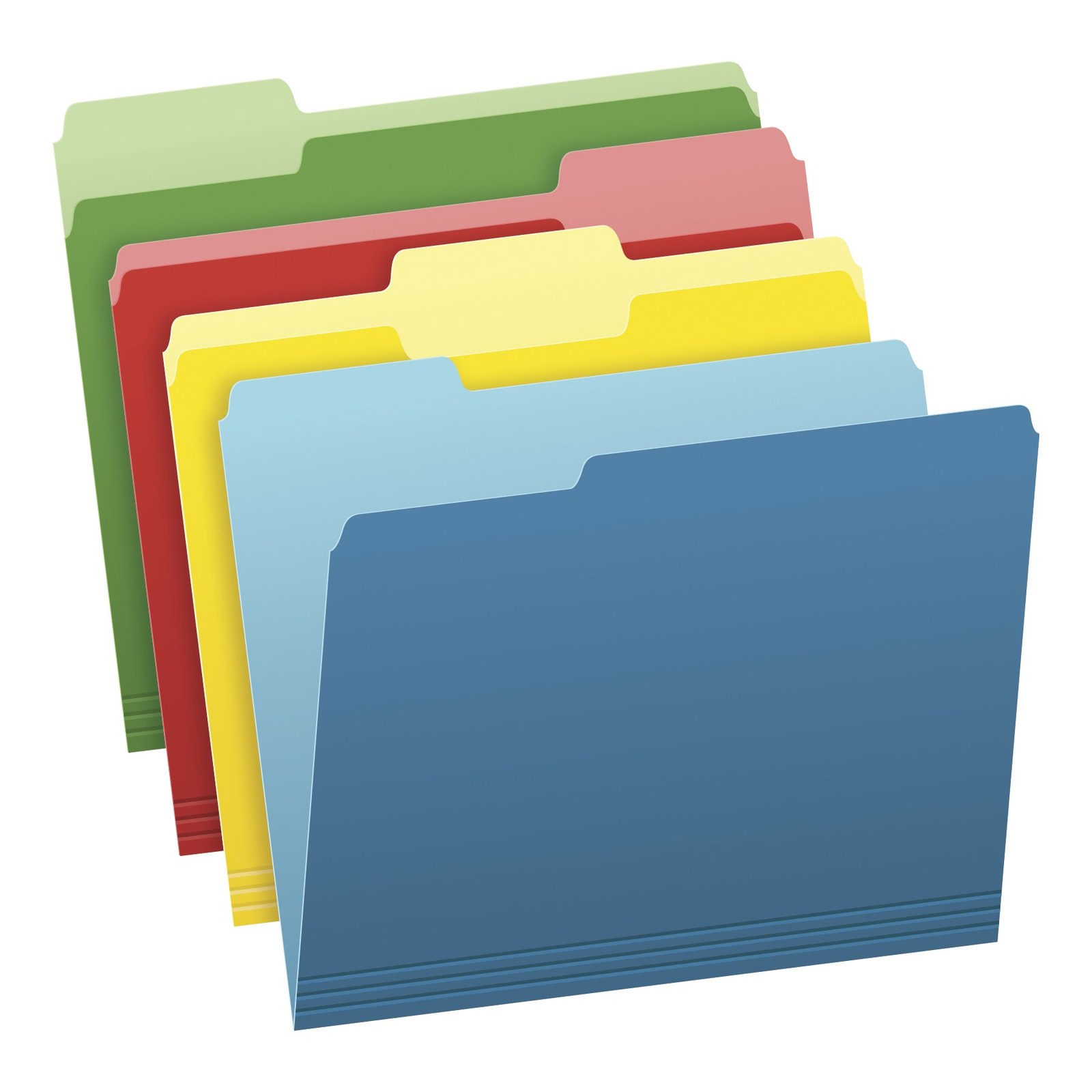 Pendaflex Two-Tone Color File Folders, Letter Size, Pack of 36, 4-color