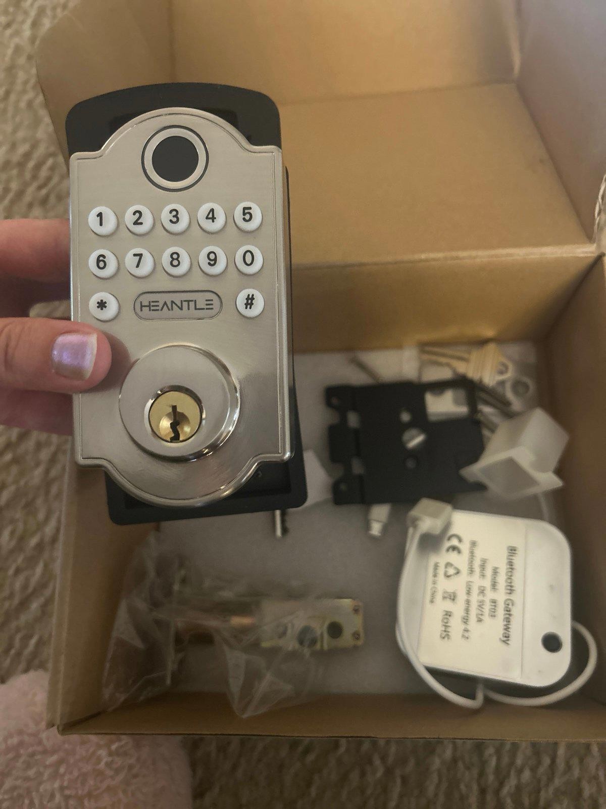 Heantle Digital Deadbolt Keyless Smart Lock Fingerprint Bluetooth