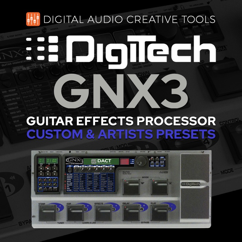 Digitech GNX3 Guitar Multi-FX Presets Library (1,200 Presets) - Instant Access