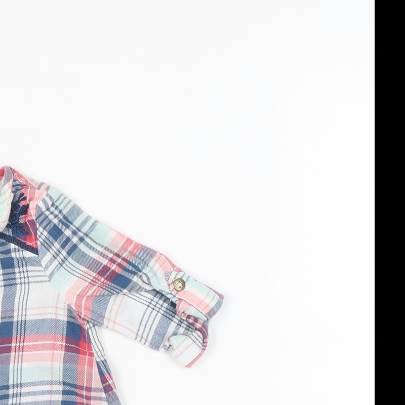 Marhmellow Multicoloured Plaid Button-Up for Babies