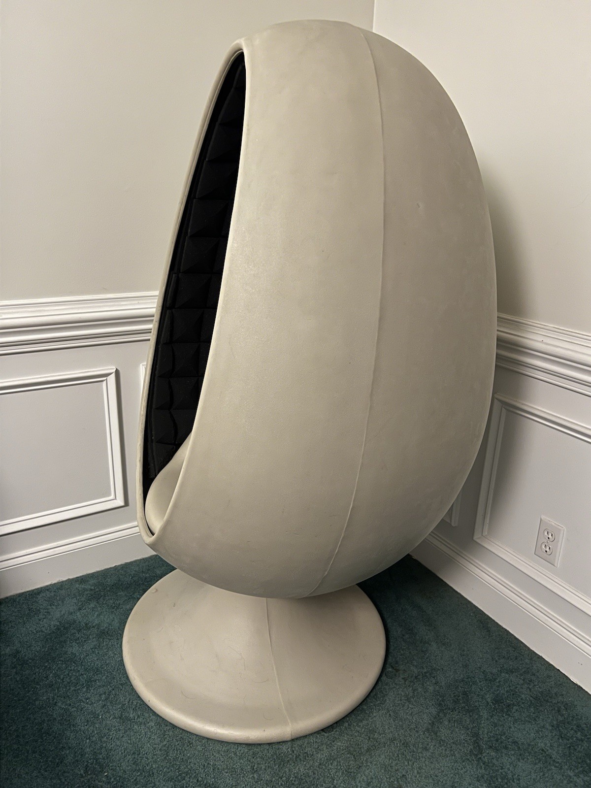 Space Age Atomic Egg Chair Modern MCM Atomic Starkey Laboratories Egg Pod Chair