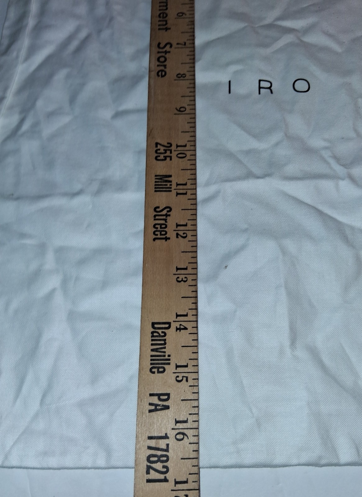 IRO branded cotton dust bag