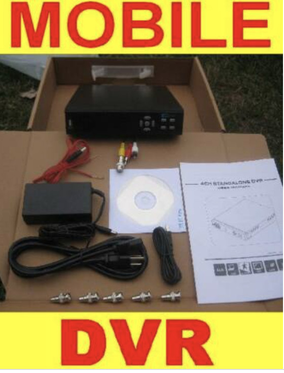 4 Camera Mobile Security DV SURVEILLANCE Video Recorder
