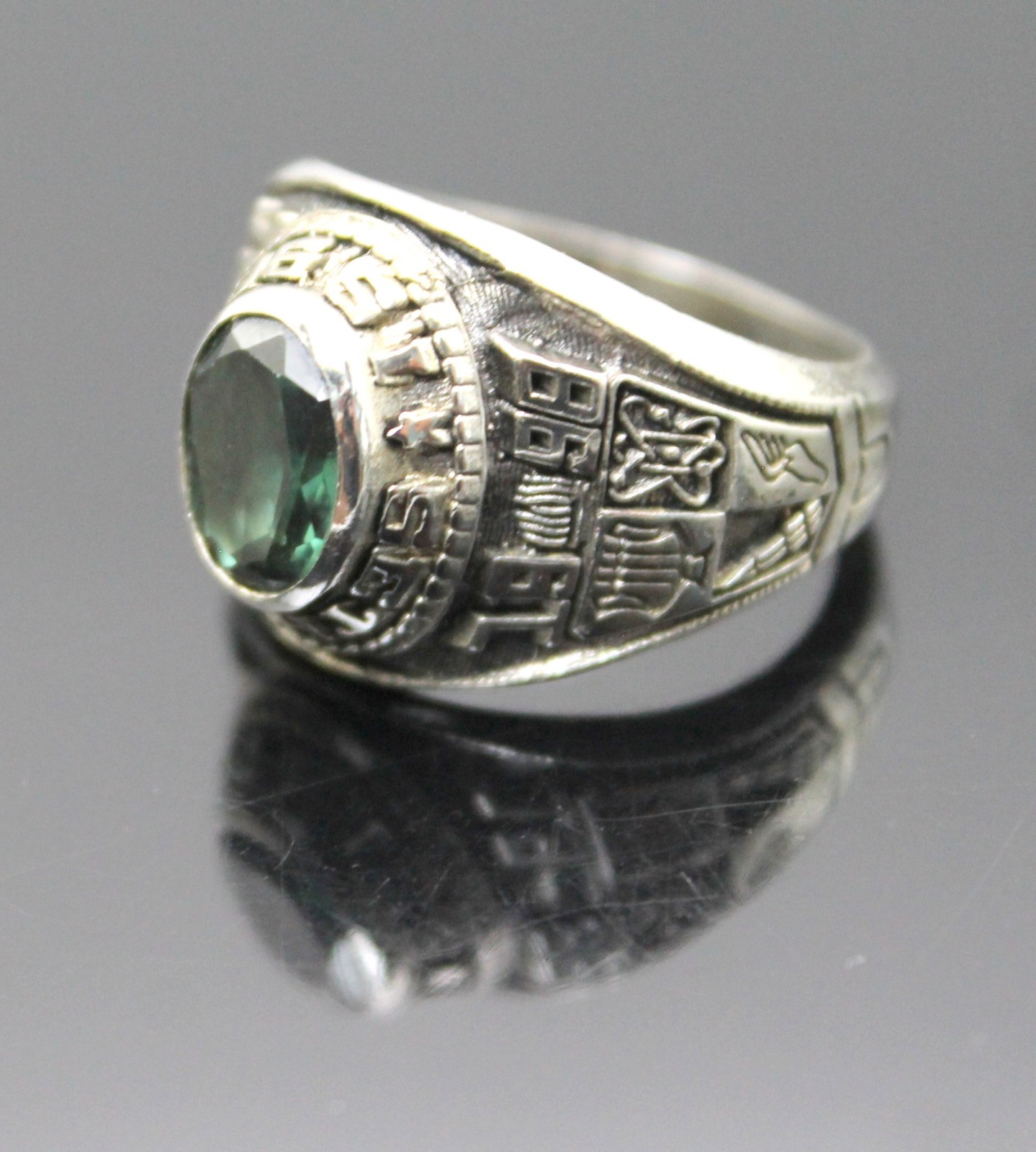 SETH LOW MIDDLE SCHOOL 1998 SOLID STERLING SILVER RING SIZE 9.75'