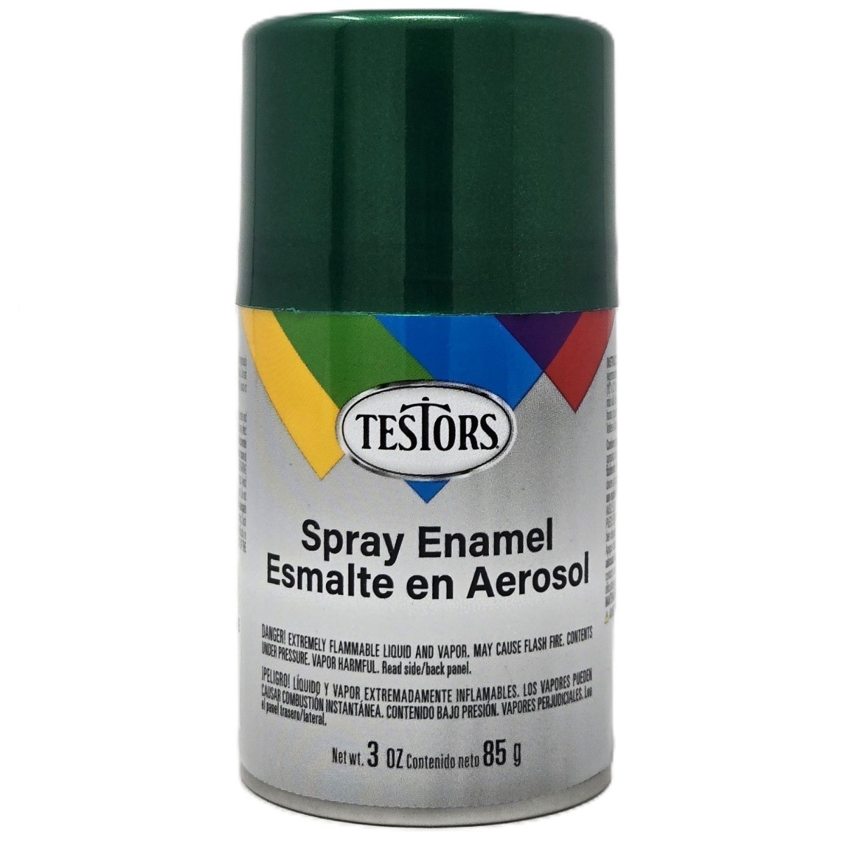 Testors Jade Green Metal Flake Enamel Spray Paint 3oz 1630T