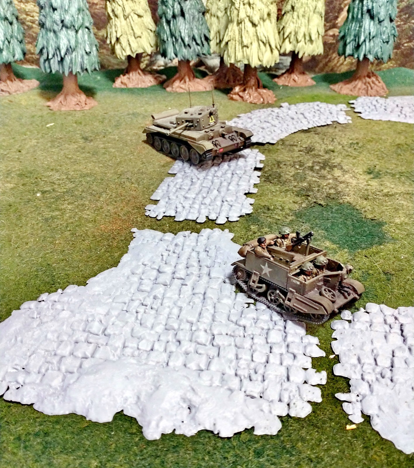 Cobblestone Road Set 28mm Terrain D&D Warhammer Mordheim MESGB LotR Bolt Action