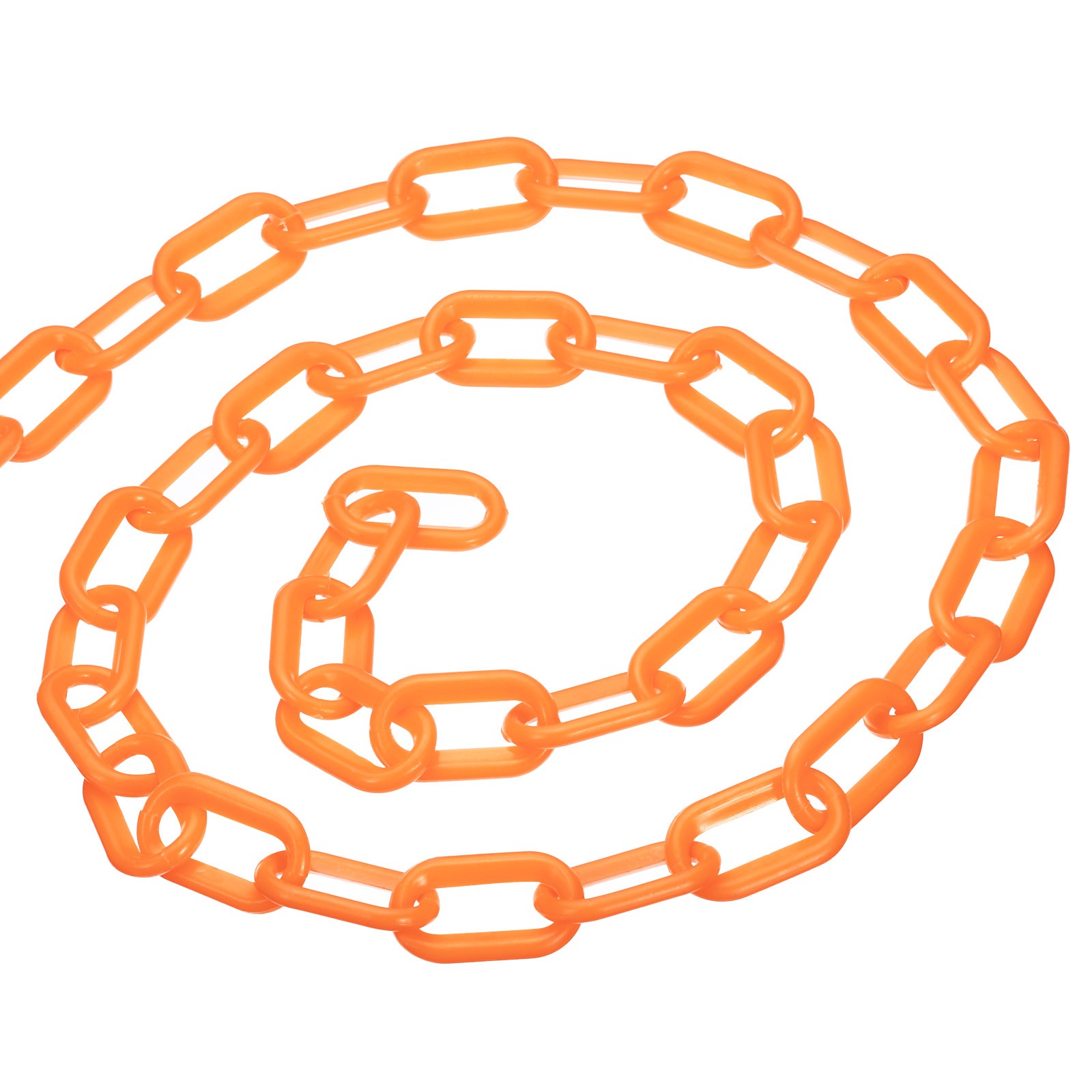 20Ft Plastic Barrier Chain Safety Barrier Chain Plastic Chain Links Orange