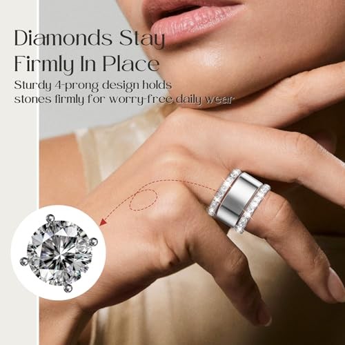 2-Pack 14K Gold Plated Stackable Bands Compatible for Oura 9 Silver+Silver
