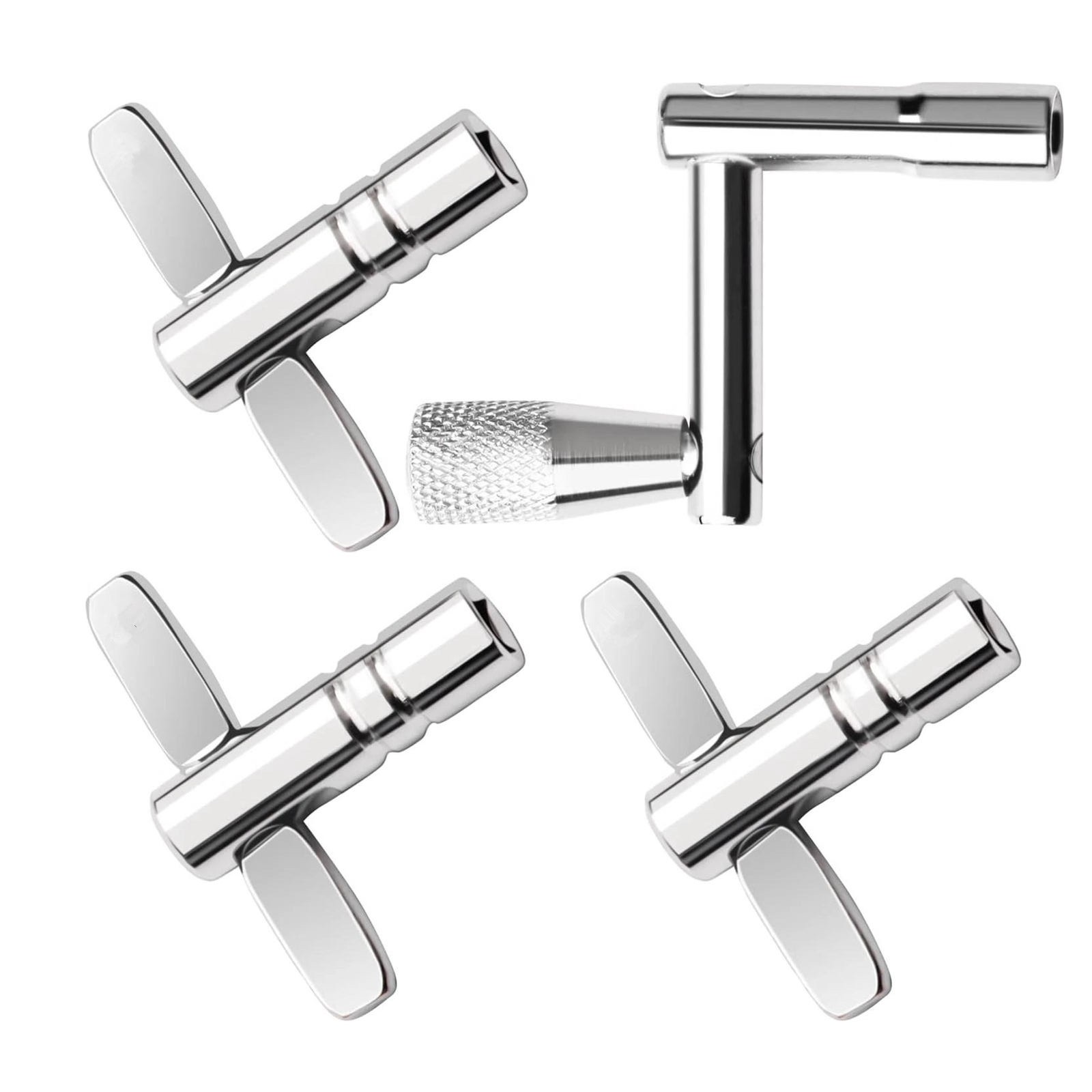 4 Piece Universal Drum Key Set with Continuous Motion Speed Key for Tuning