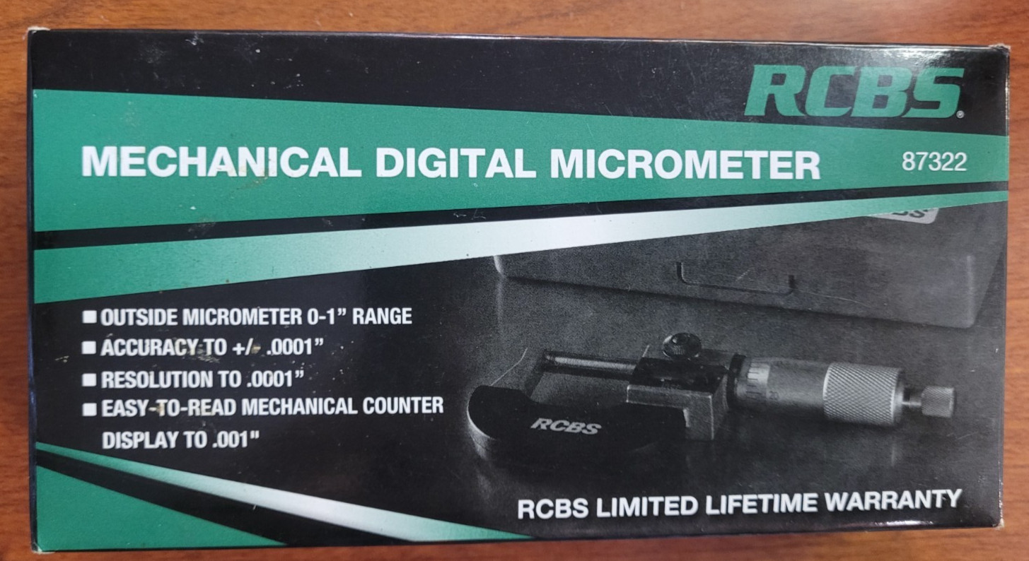 RCBS Mechanical Digital Micrometer #87322