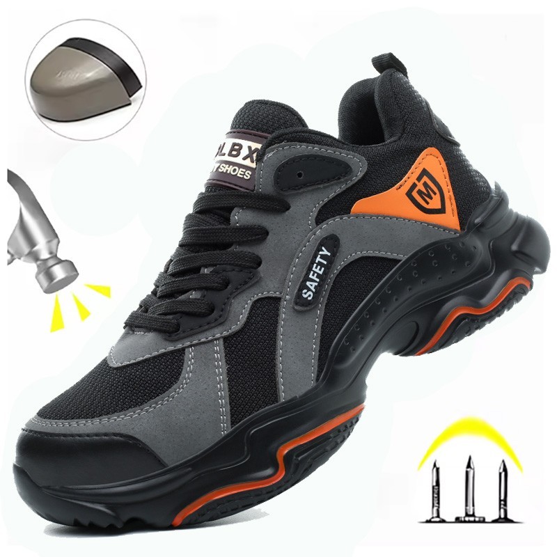 Steel Toe Work Shoes Puncture-Proof Safety Boots Wear-resisting Steel Toe Shoes