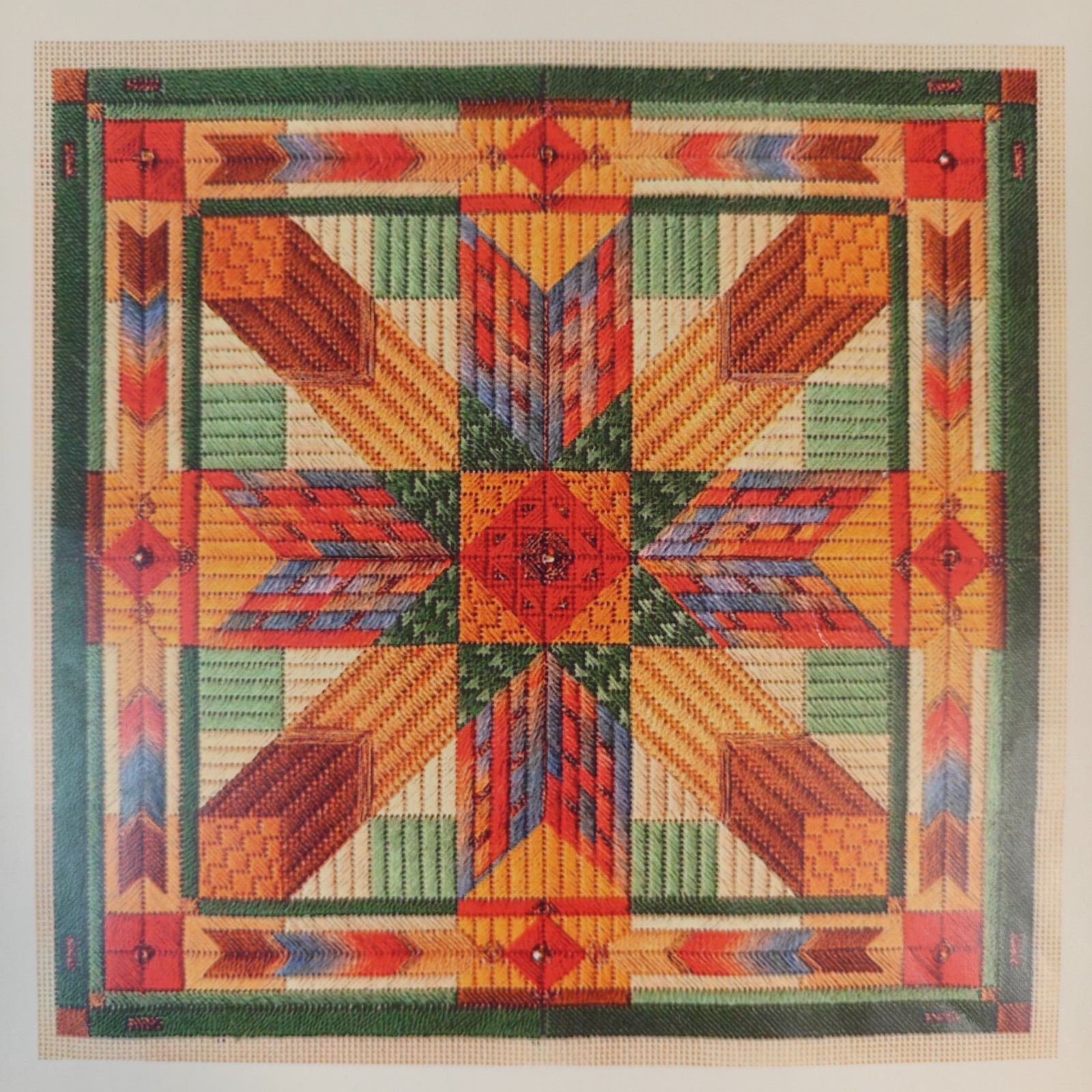 2005 Laura J Perin Color Study Four Winds AQ065 Needlepoint Pattern Quilt Charts