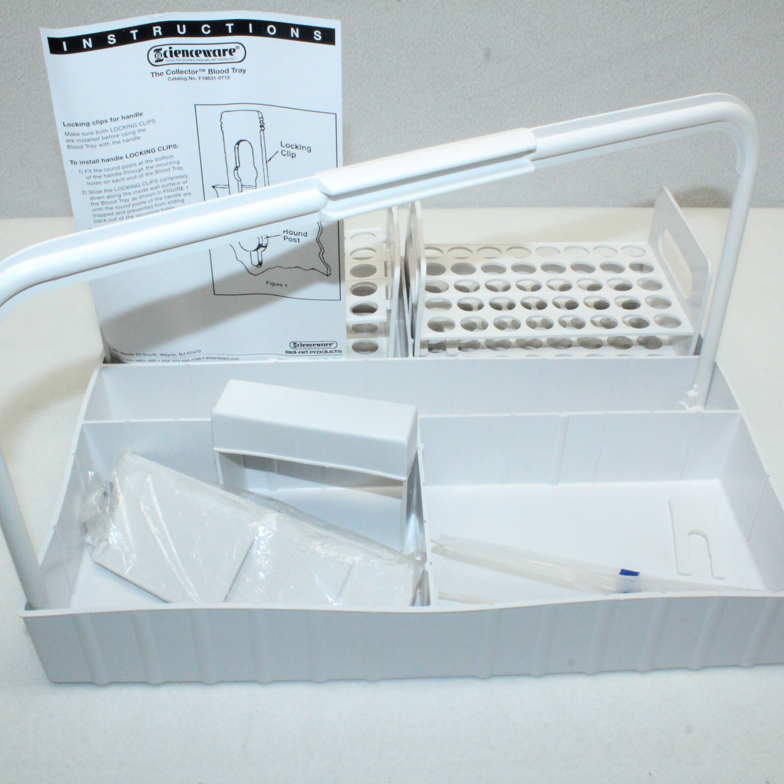 NEW Bel-Art SP Scienceware The Collector Blood Collection Tray  F18631=0715