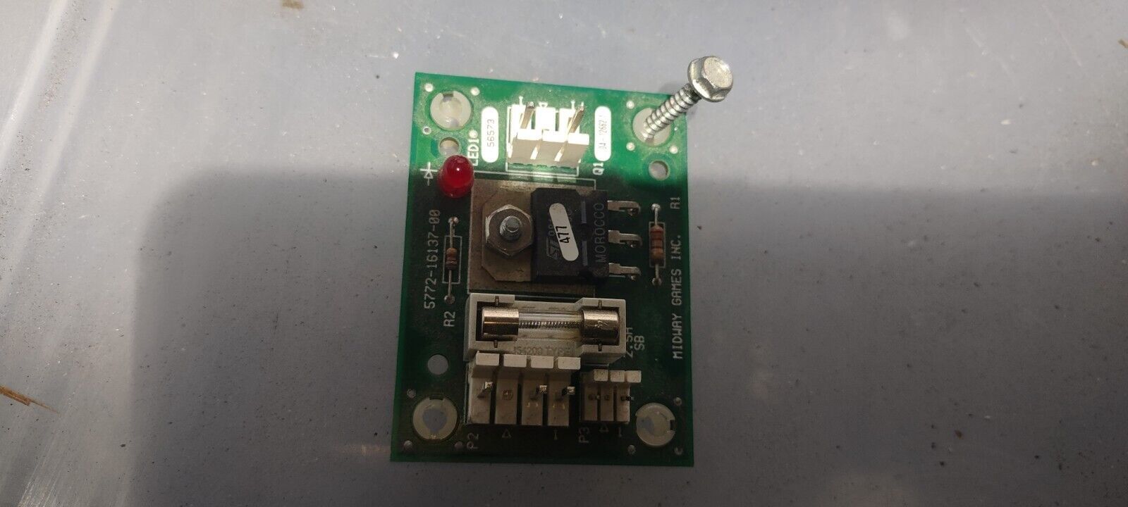 midway showcase cabinet control panel pcb #131
