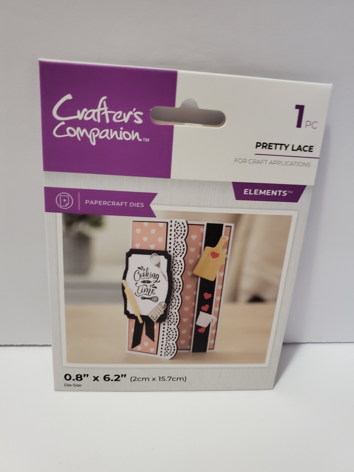 CC1 Crafters Companion Elements Pretty Lace Metal Die Edge New .8" X 6.2"
