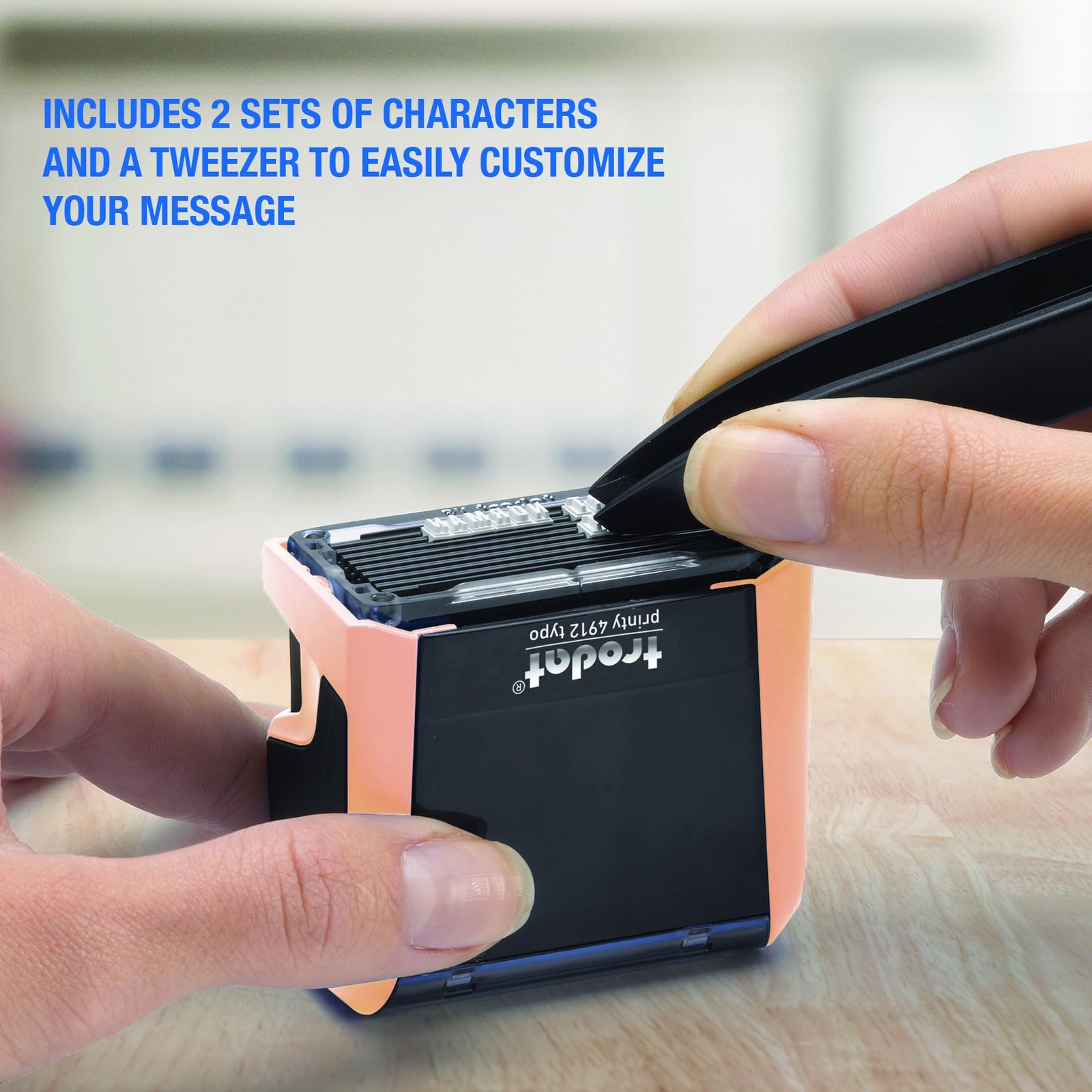 Printy 4913 -Inking Do It Yourself (DIY) 5 Line Personalized Custom Message S...