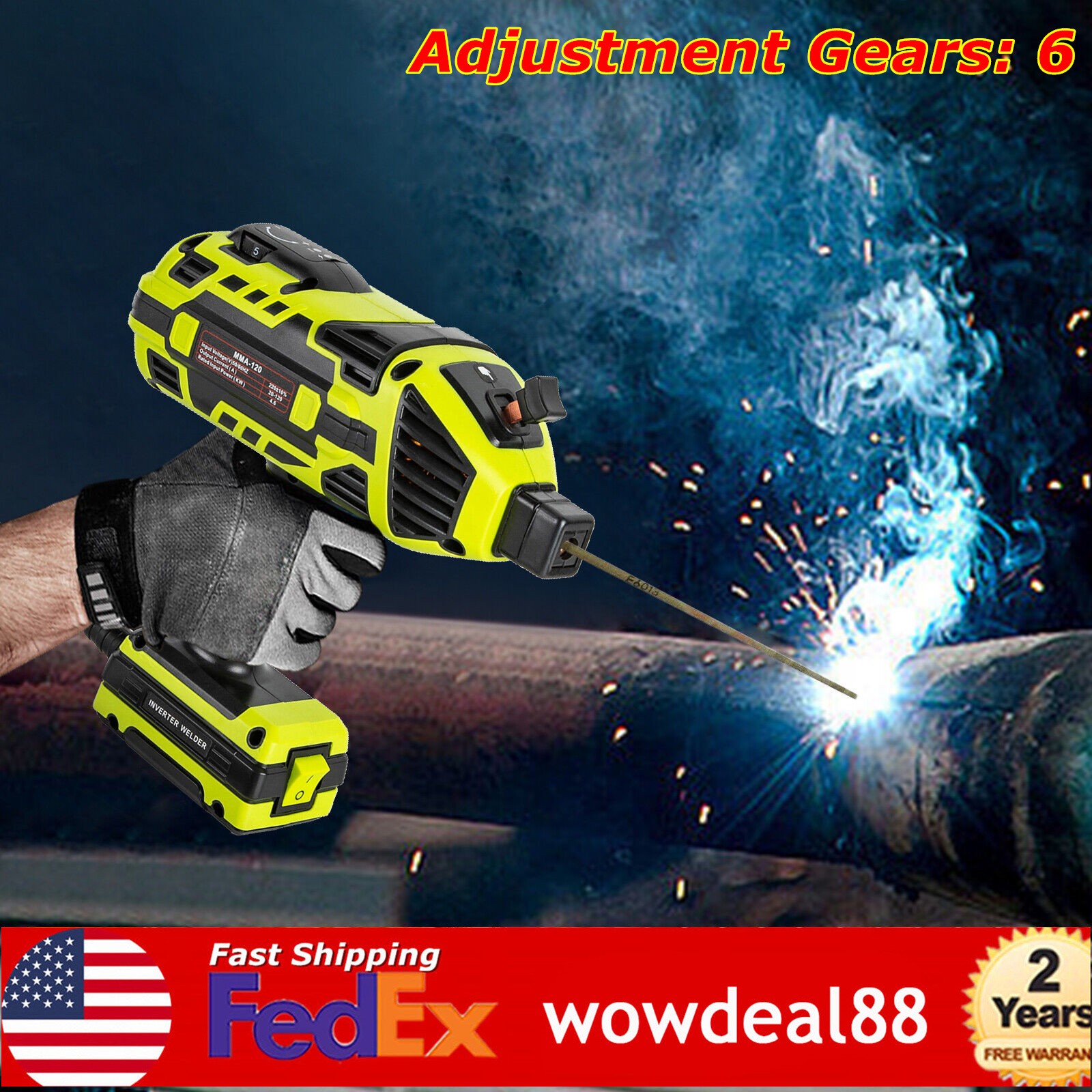 4600W Handheld Electric Portable ARC Welder Gun DIY Upgraded Welding Machine NEW