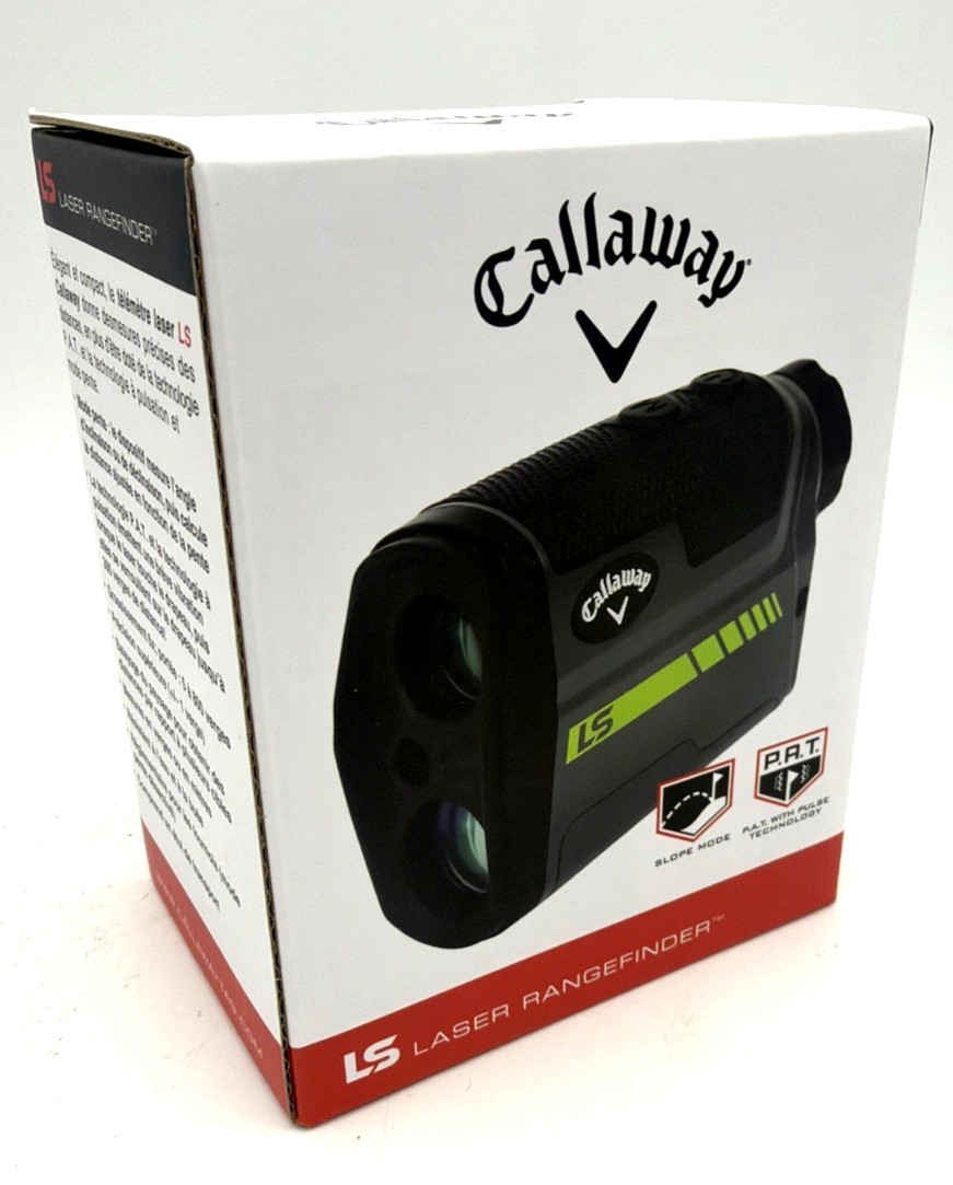 New Callaway Golf LS Laser Range Finder Distance C70196 Pin Seek, Pulse, & Slope