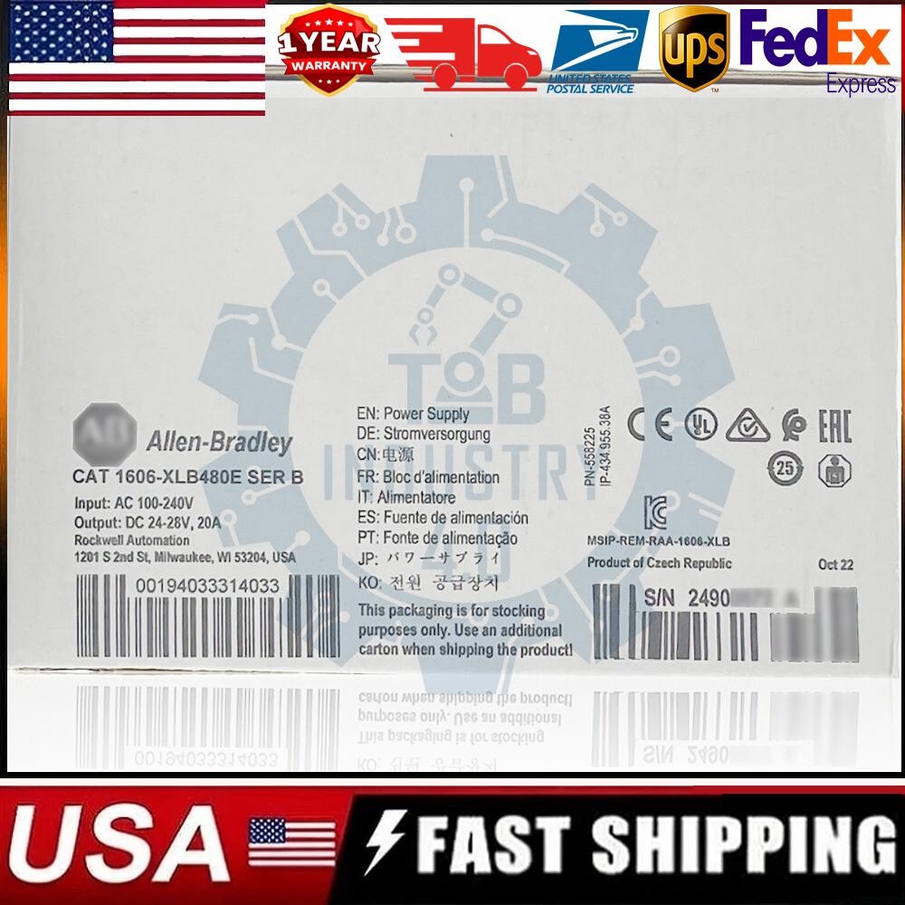 NEW Allen Bradley Power Supply 1606-XLB480E Fast Shipping US Free Tax