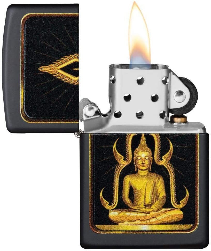 Zippo Black Matte Buddha 29836