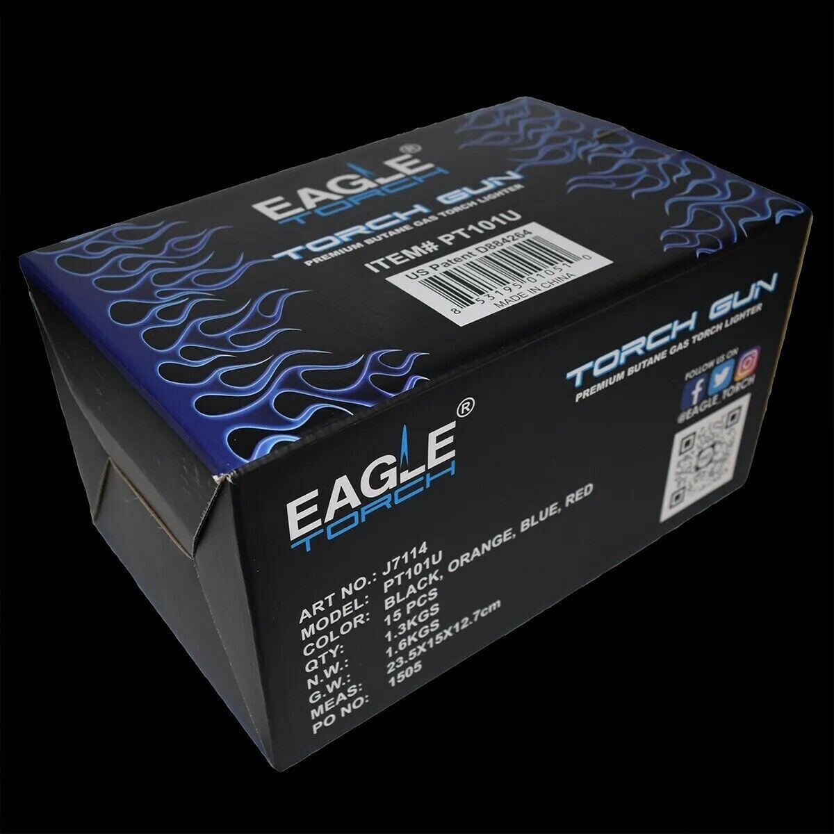 Eagle Jet Torch Adjustable Flame Windproof Butane Refillable Lighter Lot of 15