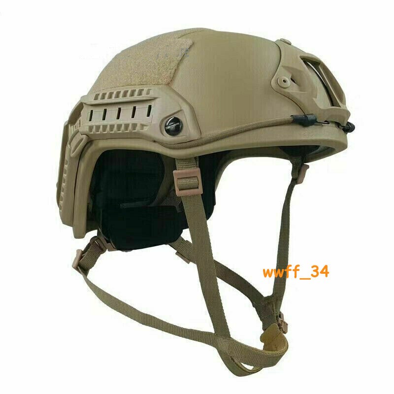 US STOCK! FAST NIJ IIIA Ballistic Helmet UHMW-PE Bulletproof Khaki Military M/L