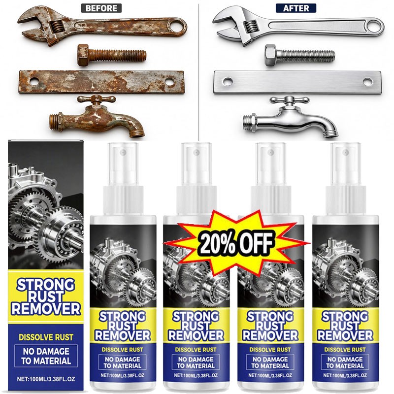 2026 Strong Rust Remover 100ml/3.38fl.oz Powerful Rust Removal Spray For Cars