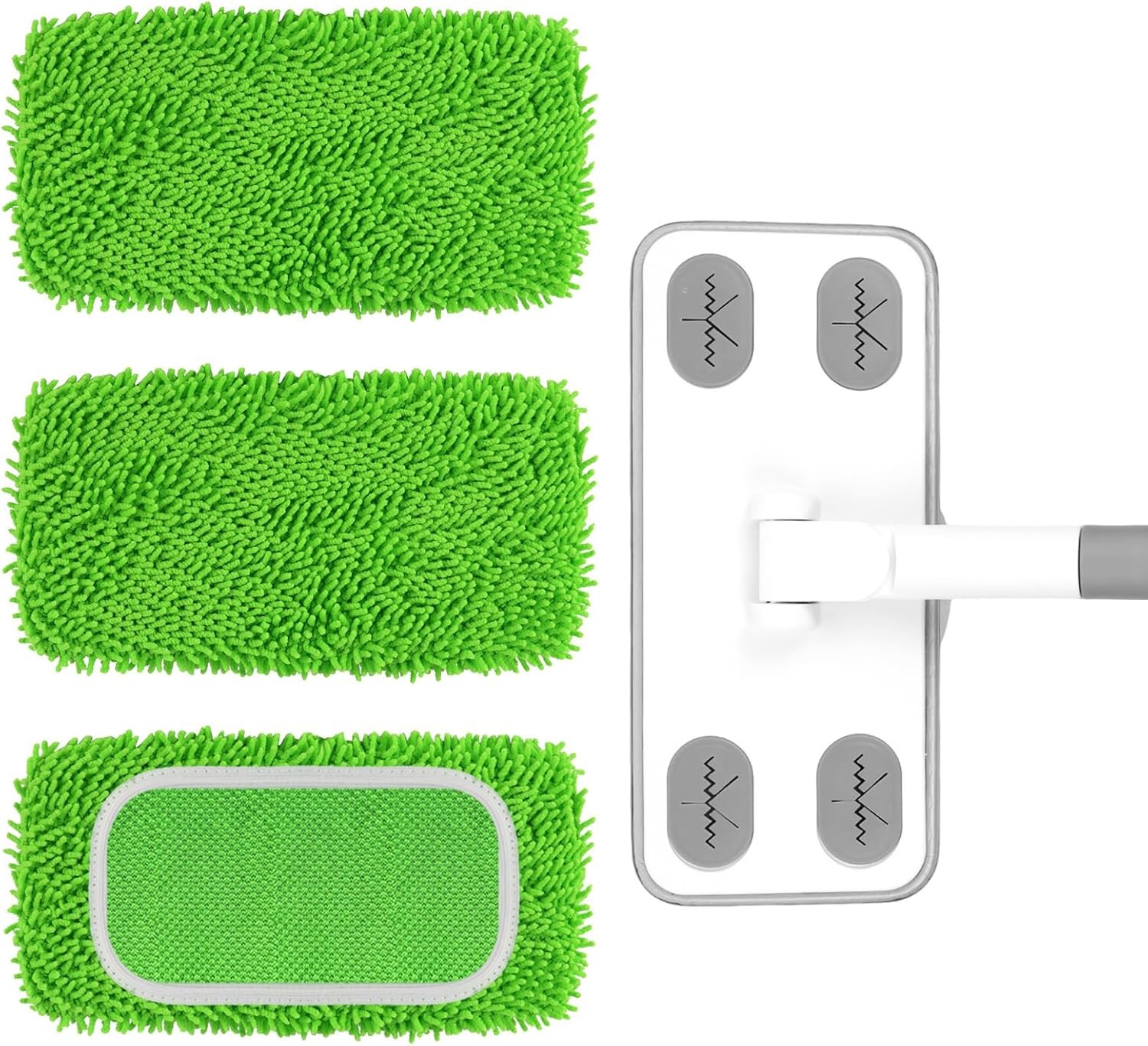 Reble Microfiber Floor Mop System, Wet & Dry Sweeper Kit, Includes 1