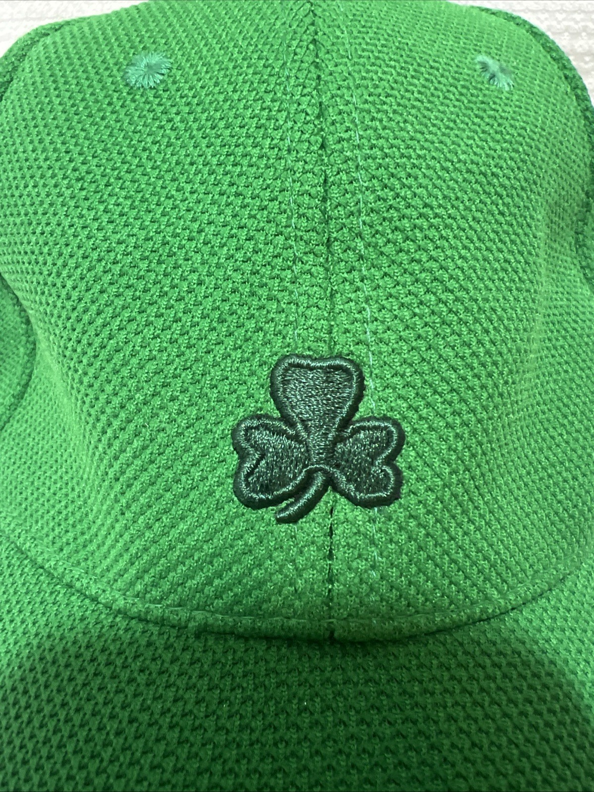 Shamrock Hat Green Stretch BBall NWT