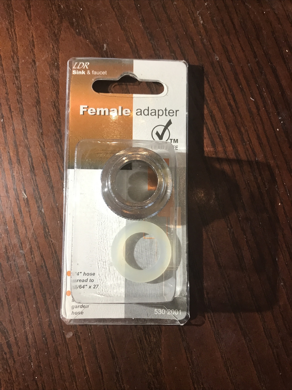 LDR 530 2001 Chrome-Plated 1.8 GPM Female 3/4 in. Hose Thread Aerator Adapter