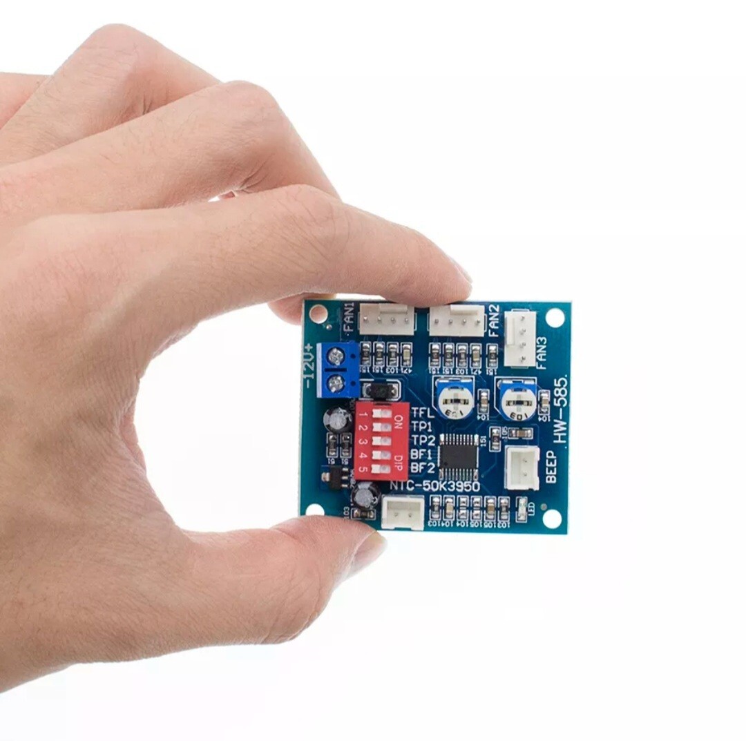 Automatic Temperature Control CPU Fan Speed DC Controller 12V PWM PC Board 🇬🇧