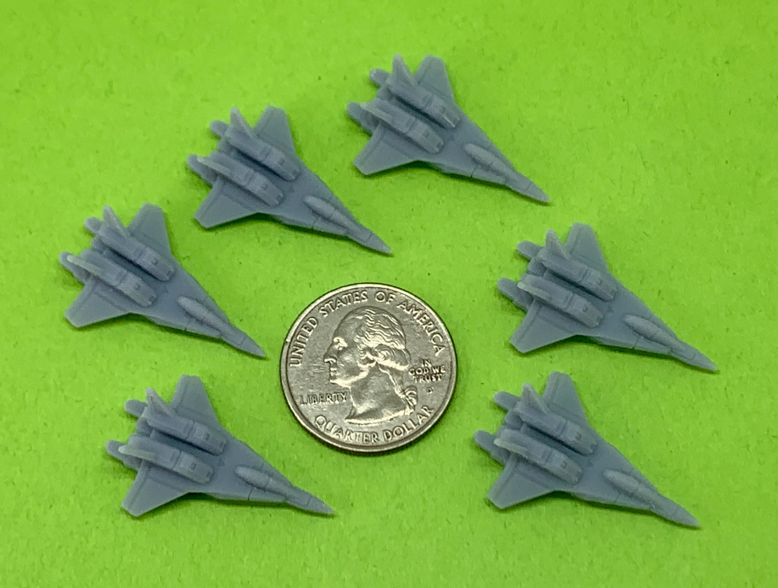 Anime Space Fighters Type-C RESCULPT! (Set of 6) Wargame Miniatures
